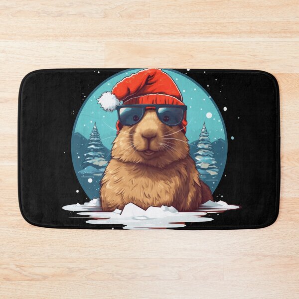 Item preview, Christmas Capybara designed and sold by Dominika Bednarska.