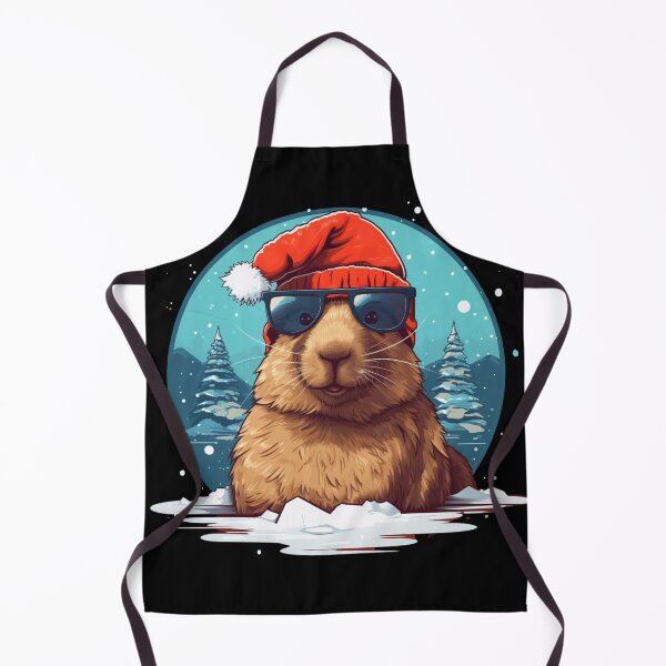 Item preview, Christmas Capybara designed and sold by Dominika Bednarska.