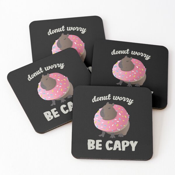 Item preview, Cute Donut Capybara - Donut Worry Be Capy designed and sold by Marzuqi Che Rose.