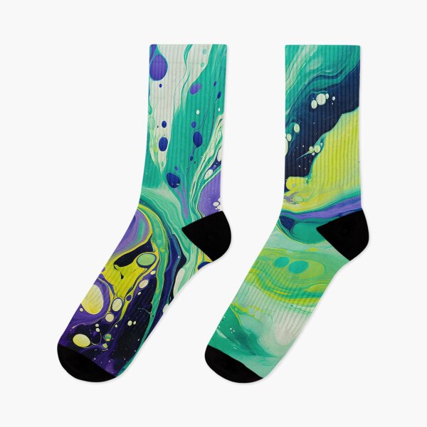 Item preview, Lime and Lavender Fluid Abstract Explosion designed and sold by VectorPlace.