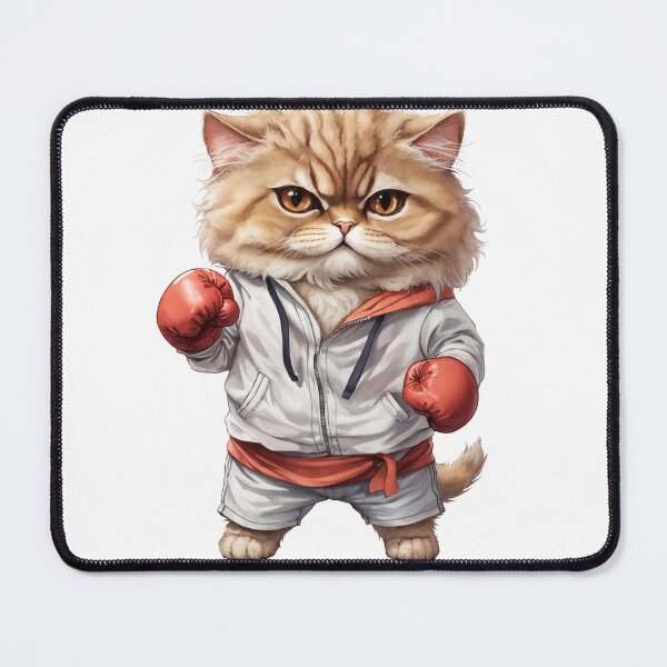 Item preview, Cute Persian cat is boxing pose designed and sold by chathai.