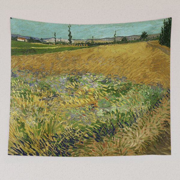 Item preview, Wheatfield by Vincent Van Gogh designed and sold by tomorrowsart.