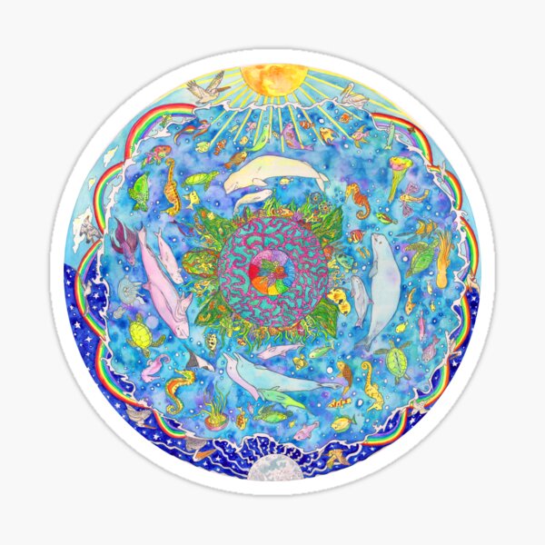The OCEAN mandala Sticker
