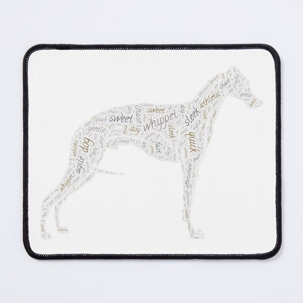 Item preview, Whippet Wordcloud for Lighter Backgrounds designed and sold by WordsYouLove.