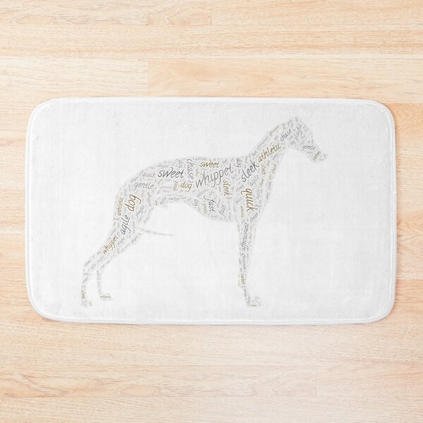 Item preview, Whippet Wordcloud for Lighter Backgrounds designed and sold by WordsYouLove.