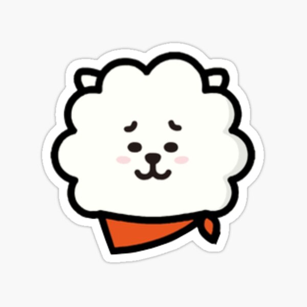 Bts Bt21 Rj Sticker By Decrescent Redbubble