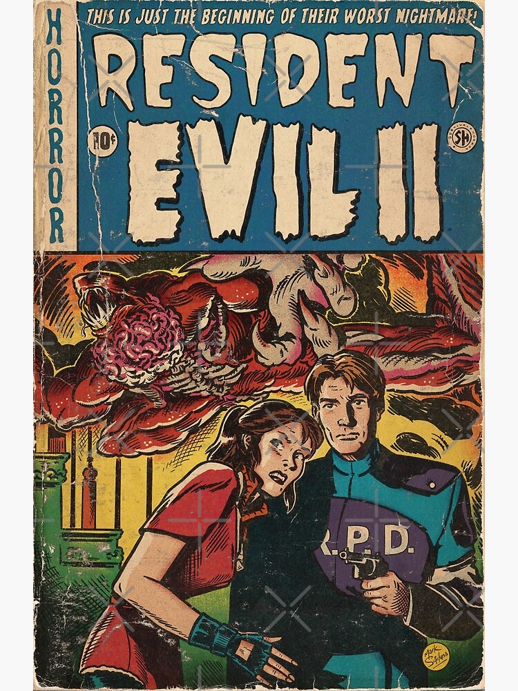 Licker Resident Evil 2 Comic Book Cover Fan Art Poster For Sale By Markscicluna Redbubble 5755