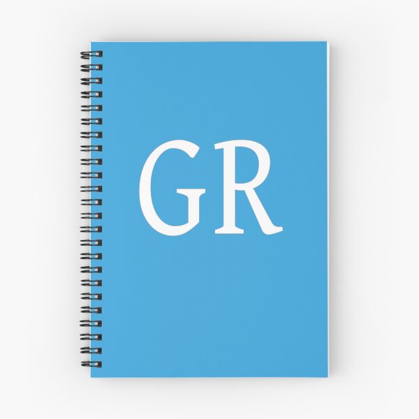 Item preview, GR Initials Monogram Elegant White Letters designed and sold by Jeallan Designs.