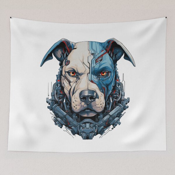 Item preview, Cyborg Pitbull designed and sold by ZenEvoke.