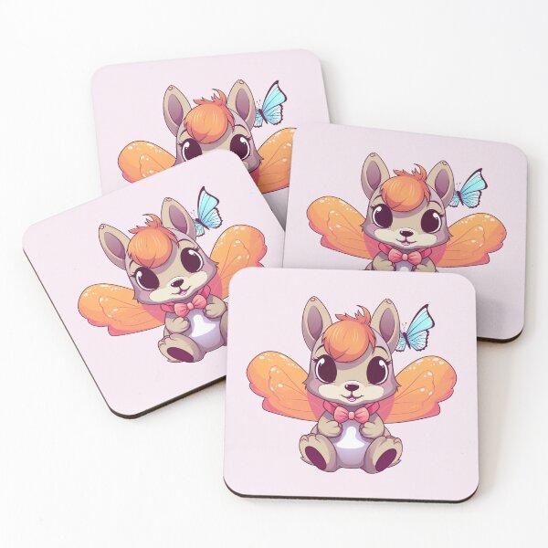 Item preview, Cute Baby Squirrel with Wings (Pink) designed and sold by vasetti-press.