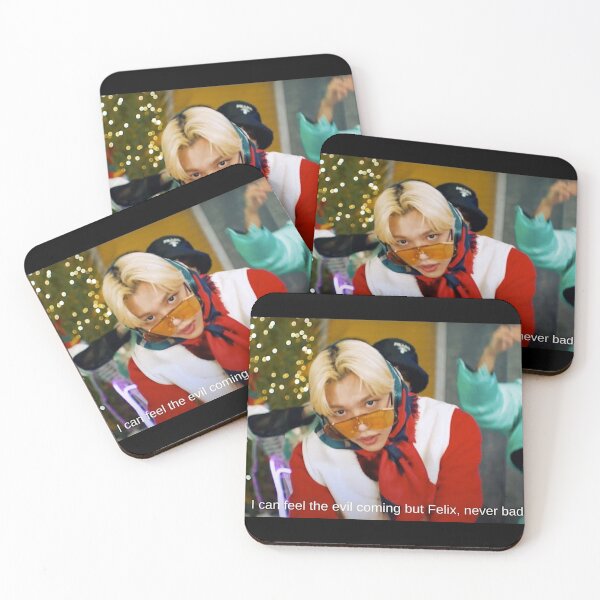 Item preview, I can feel the evil coming but Felix never bad Stray kids SKZ christmas evel lyrics hoe alone vibes felix navidad designed and sold by Kpop-Noona.