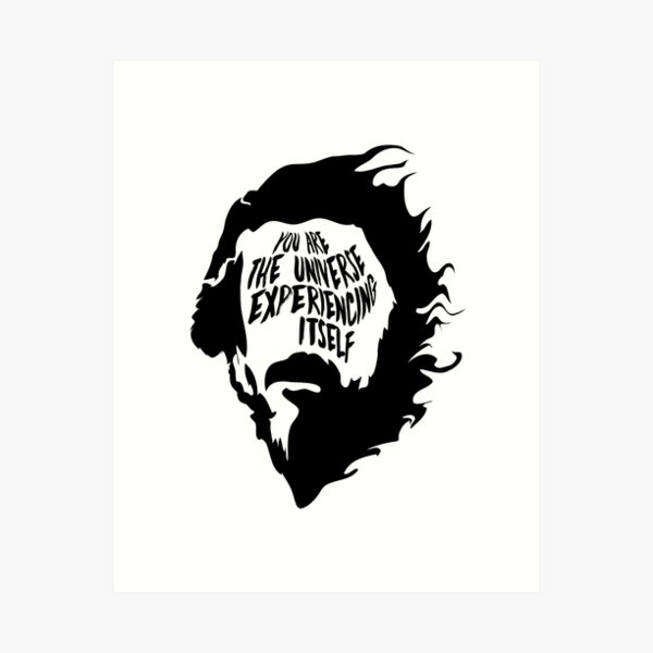 Item preview, Alan Watts You Are the Universe Experiencing Itself designed and sold by fuseleven.