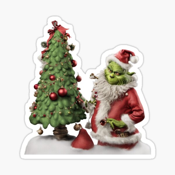 The Grinch - Grinch Xmas  Sticker for Sale by LudiePosada