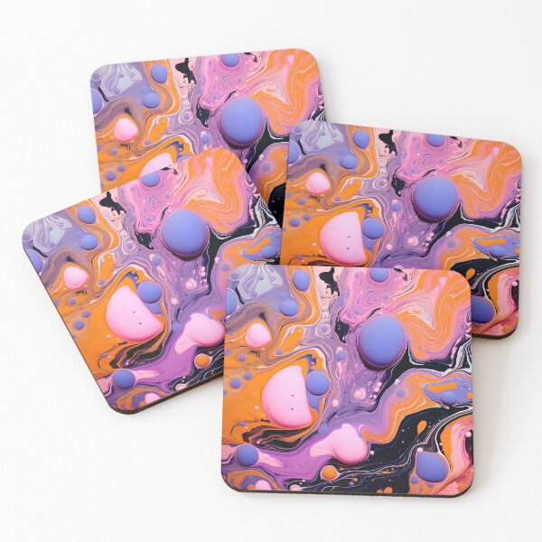 Item preview, Candy Cosmos: Pink and Tangerine Abstract Swirl designed and sold by VectorPlace.