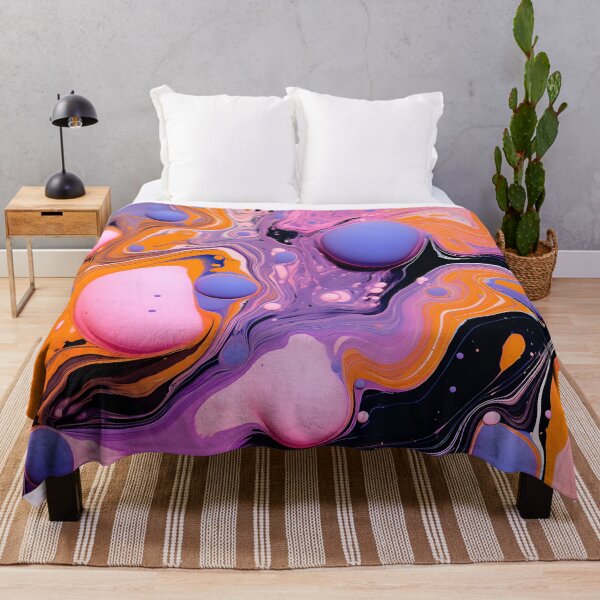 Item preview, Candy Cosmos: Pink and Tangerine Abstract Swirl designed and sold by VectorPlace.
