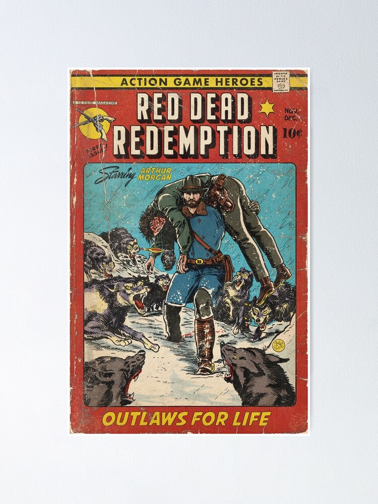 Aperçu 1 sur 3. Poster avec l'œuvre Fan Art de la couverture de la bande dessinée "Outlaws For Life" créée et vendue par MarkScicluna.