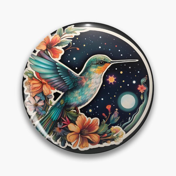 Item preview, Celestial hummingbird designed and sold by AI-Only Creations.