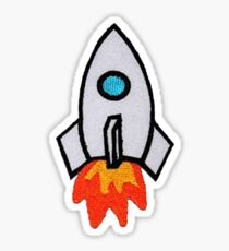 Rocket Ship Patch Sticker