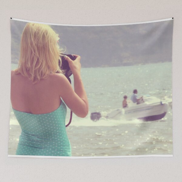 Item preview, woman taking photos  designed and sold by Tereza Pilar  Art.