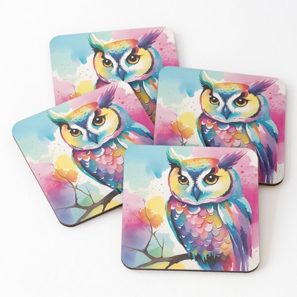 Item preview, Colourful owl designed and sold by Liz Loasby.