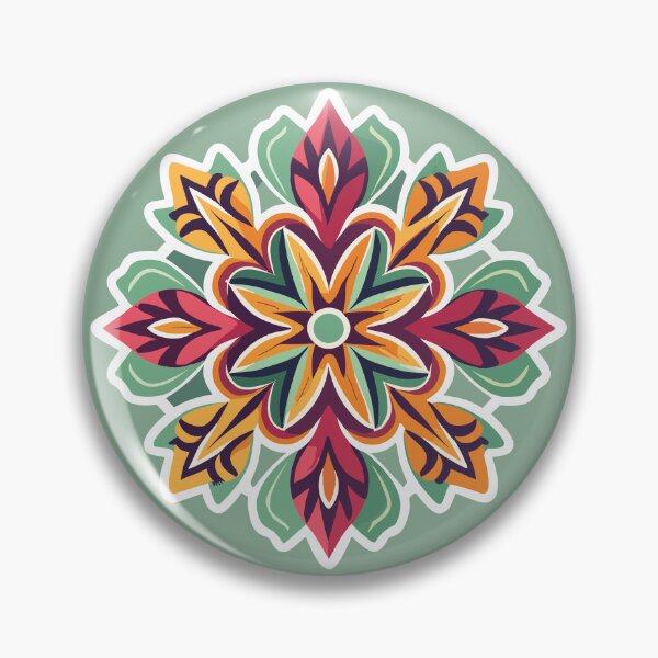 Item preview, Vintage Style Floral Rangoli Design designed and sold by Jollys-ArtShop.