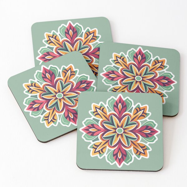 Item preview, Vintage Style Floral Rangoli Design designed and sold by Jollys-ArtShop.