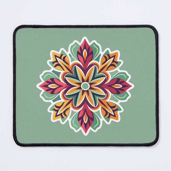 Item preview, Vintage Style Floral Rangoli Design designed and sold by Jollys-ArtShop.