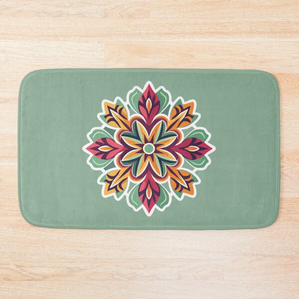 Item preview, Vintage Style Floral Rangoli Design designed and sold by Jollys-ArtShop.