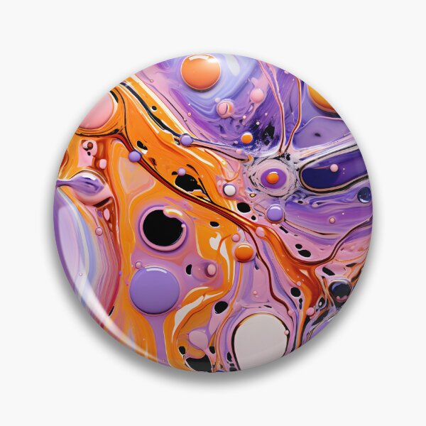 Item preview, Lavender Whirls and Tangerine Twists Abstract Art designed and sold by VectorPlace.