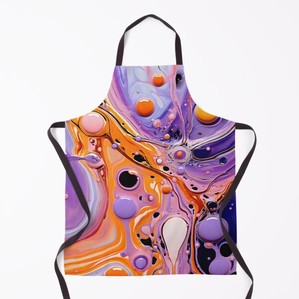 Item preview, Lavender Whirls and Tangerine Twists Abstract Art designed and sold by VectorPlace.