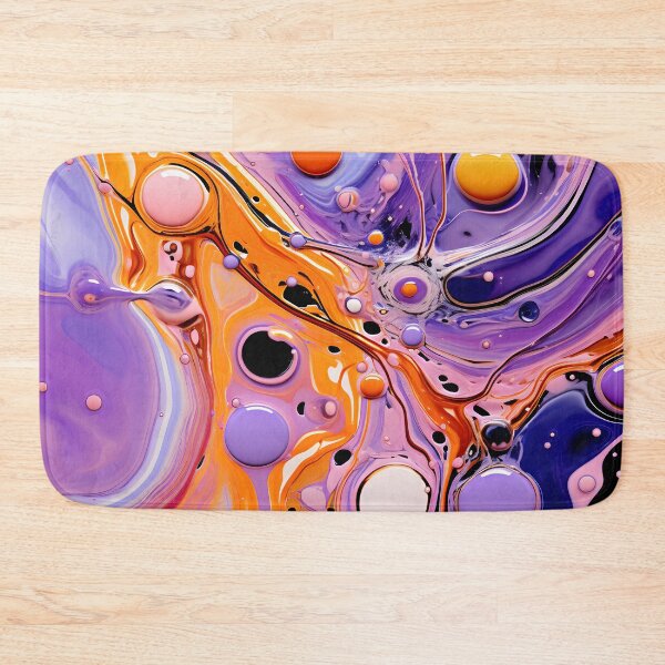 Item preview, Lavender Whirls and Tangerine Twists Abstract Art designed and sold by VectorPlace.