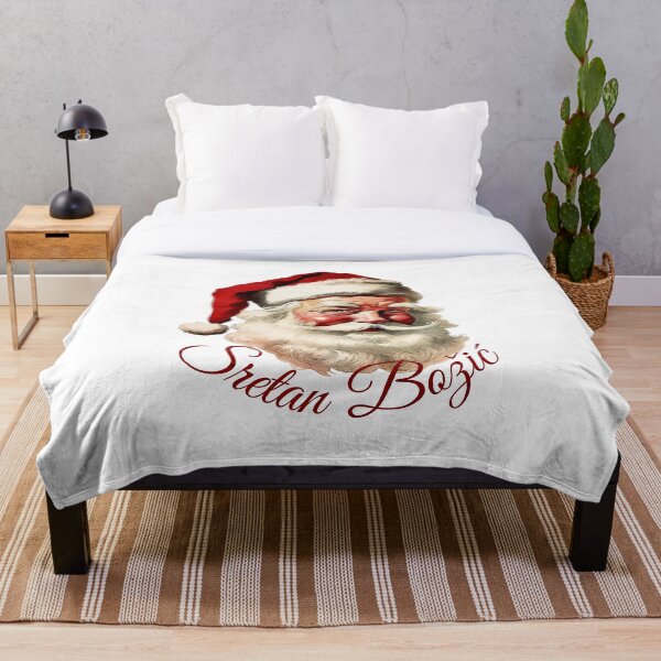Item preview, Happy Retro Santa - Sretan Božić - Merry Christmas in Croatian designed and sold by Kkoriginal.
