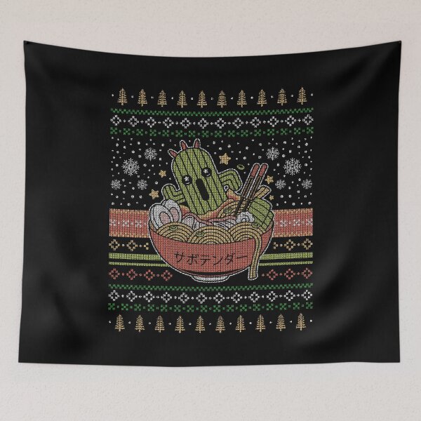 Item preview, Cactuar Ramen Ugly Sweater designed and sold by Lagelantee.