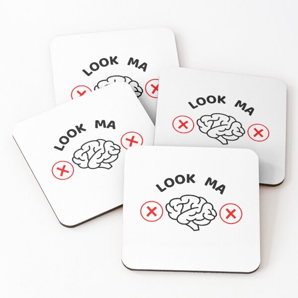 Item preview, Look Ma, No Brains White designed and sold by whirlwind84.
