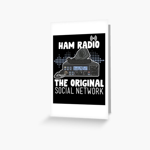 Vista previa del artículo con la obra «Ham Radio La red social original Radioaficionados», diseñado y vendido por MasterKlaw.