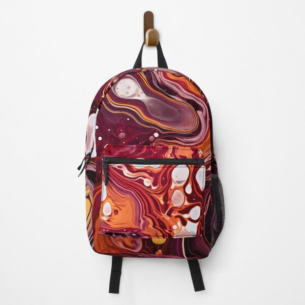Item preview, Autumnal Whorls: Maroon and Gold Fluid Abstract designed and sold by VectorPlace.