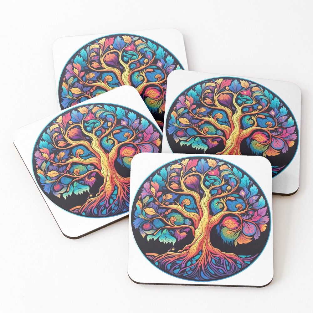 Item preview, Coasters (Set of 4) designed and sold by ReverseBleach.