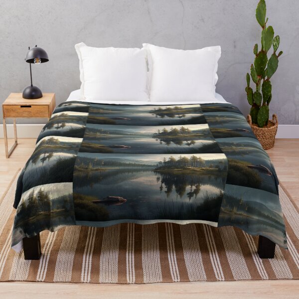 Item preview, Autumn sunset colorful forest painted designed and sold by HobertShoop.