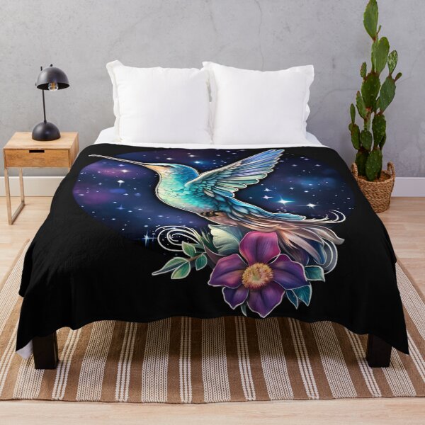 Item preview, Hummingbird in cosmos designed and sold by AI-Only Creations.