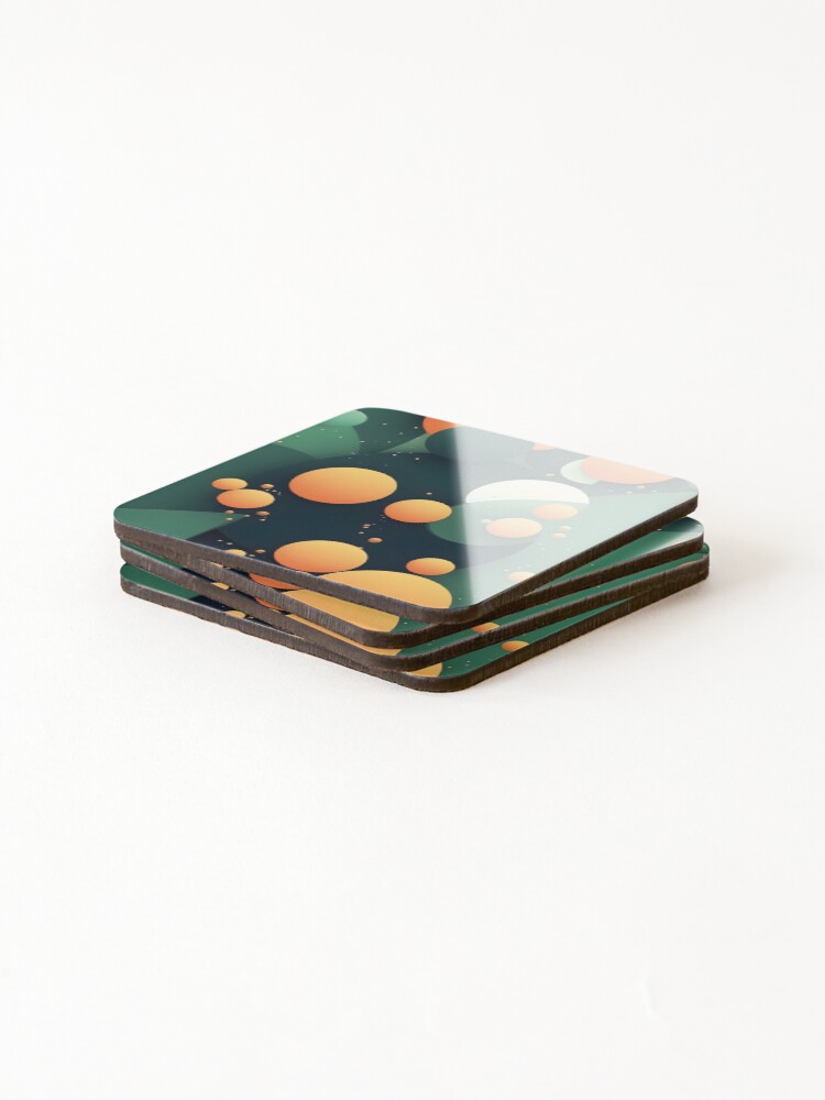 Thumbnail 4 of 5, Coasters (Set of 4), Radiant Rounds designed and sold by IllusivePixels.