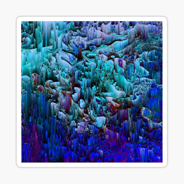 Item preview, I'm No Glitch - Pixel Abstract Art designed and sold by Jennifer Walsh Design.