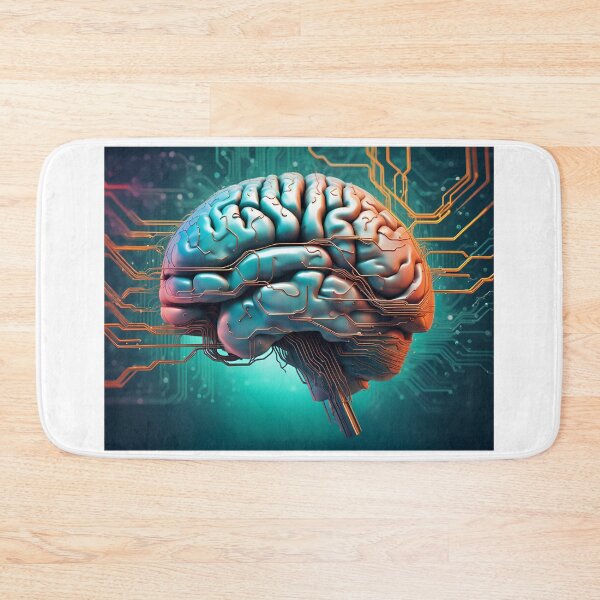 Item preview, Human brain connected to printed circuit designed and sold by siloto.