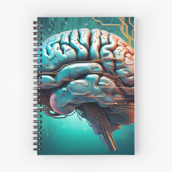 Item preview, Human brain connected to printed circuit designed and sold by siloto.