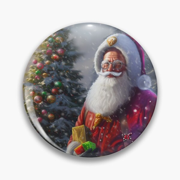 Item preview, Santa Claus,Oil painting,Festive illustration, designed and sold by Mickeymouse2023.