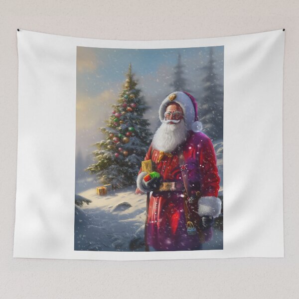 Item preview, Santa Claus,Oil painting,Festive illustration, designed and sold by Mickeymouse2023.