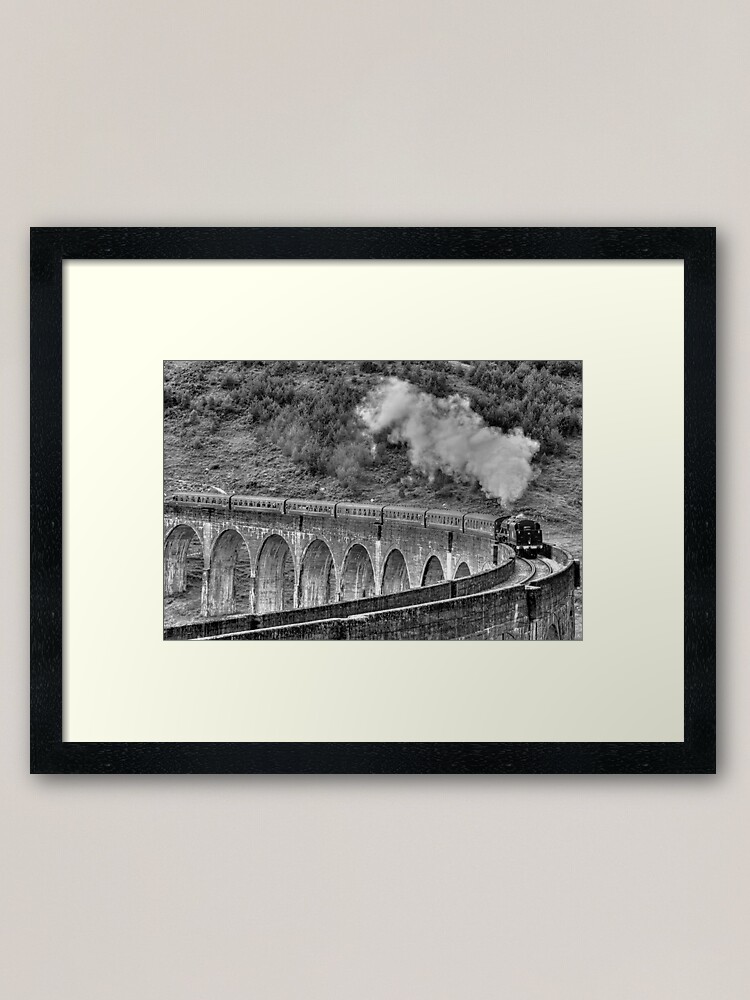 Alternate view of The Jacobite Steam Train. Framed Art Print