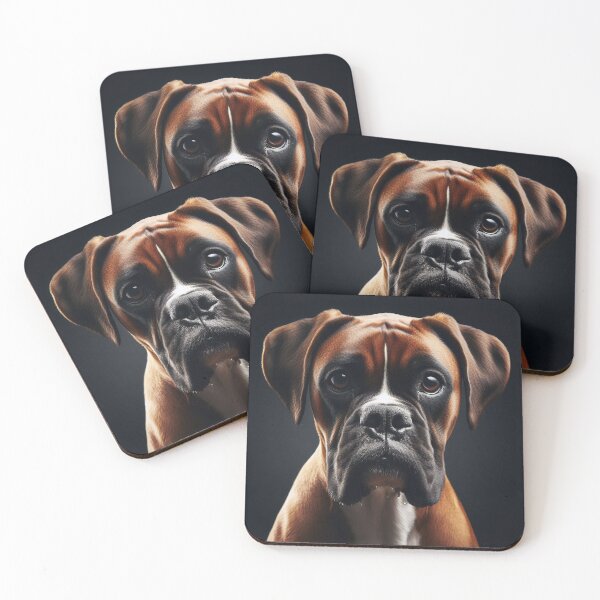 Item preview, Realistic Boxer Pawtrait designed and sold by PawtraitRealism.