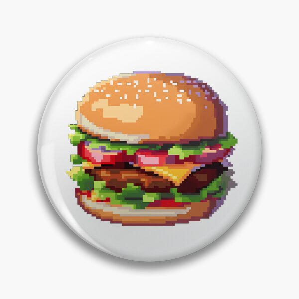 Item preview, Burger - Pixel art designed and sold by octoboobs.