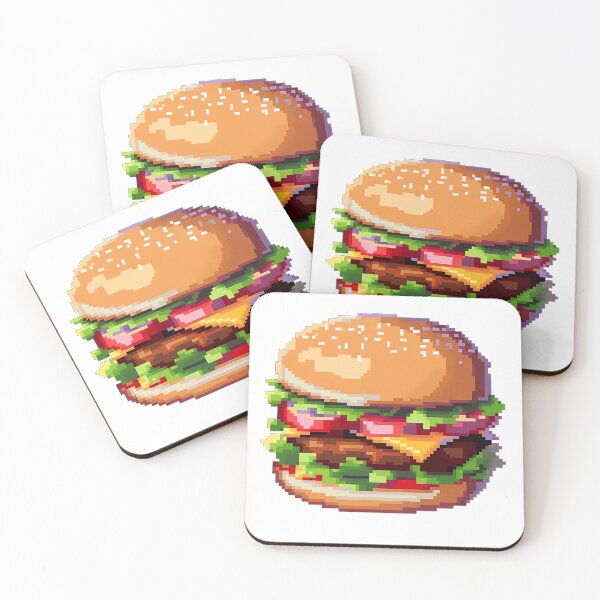 Item preview, Burger - Pixel art designed and sold by octoboobs.