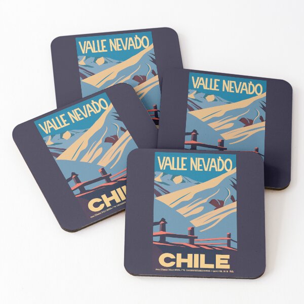 Item preview, A Vintage Travel Art of Valle Nevado - Chile designed and sold by GoodOldVintage.